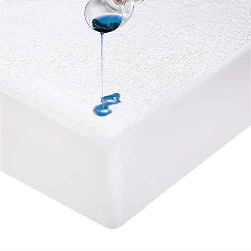 Luxor Cotton Terry Fully Fitted Waterproof Mattress Protector - Super King