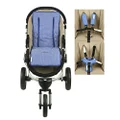 Keep Me Cosy™ Universal Pram Liner + Harness & Buckle Cosy - Classic Blue Spot