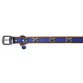 Rosewood Wag 'n' Walk Designer Nylon Dog Collar, Royal Blue, Large