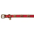 Rosewood Wag 'n' Walk Designer Signal Nylon Dog Collar, Red, Large