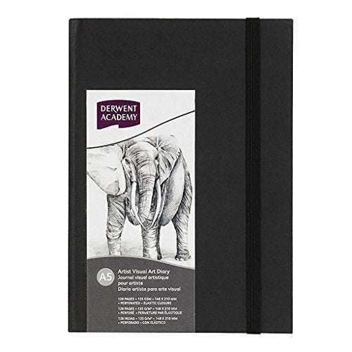DerwentT R31315F Academy Casebound Visual Art Diary, A3 Portrait (128 Pages)