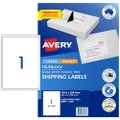 Avery Trueblock A4 Labels for Laser Printers - Printable Packaging, Shipping & Address Labels - Mailing Stickers - White, 199.6 x 289.1 mm, 100 Labels / 100 Sheets (959009 / L7167)