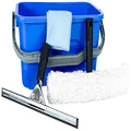 Cleanlink Window Cleaning Kit With Bucket, Cloth, Channel & T-Bar