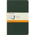 Moleskine Cahier Notebook - Set of 3 - Ruled - Large - Myrtle Green, (CH016K15)