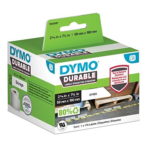 DYMO Label Writer Durable Polypropylene Label, 59 mm x 190 mm, White, 170 Count