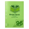 Spirax P121 A4 Binder Book with 8MM Ruling & Green PP Cover (96 Pages)