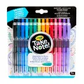 CRAYOLA 58-6414 Take Note! Washable Gel Pens, Quick Dry, 14 Pack, Smooth 0.7mm Medium Tip, 14 Fashion Bright Colours, Back to School, Perfect for Note Taking and Bullet Journaling !