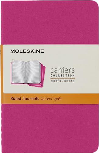 Moleskine - Cahier Notebook - Set of 3 - Ruled - Pocket - Kinetic Pink
