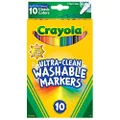 Crayola 10ct Ultra-Clean Fineline Markers,washable, detail drawing, pens, colouring, fun, gifts, education, project, booklist, classroom, school, non toxic