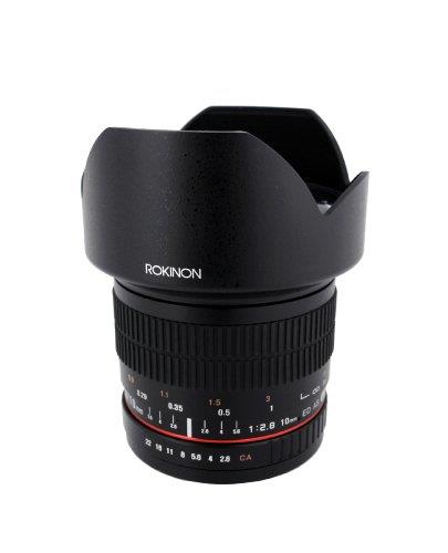 Rokinon 10mm F2.8 ED AS NCS CS Ultra Wide Angle Lens Canon EF-S Type for Canon Digital SLR Cameras (10M-C)