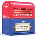 Mailbox Notecards: 20 Postcards Featuring Stamps from The Smithsonian's National Postal Museum (Novelty Mailbox Stationery Card Set, Snail Mail Lover Gift)