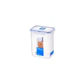 Lock & Lock Classic Rectangle Tall Food Container, Clear/Blue Seal, 70058