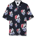 Armani Exchange A|X Men's Polo Shirt, All/Over Japan Eagle, M