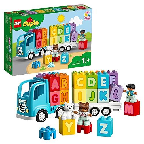 LEGO DUPLO My First Alphabet Truck 10915 ABC Letters Learning Toy for Toddlers, Fun Kids’ Educational Building Toy