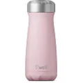 S'well Stainless Steel Traveler, 16oz, Pink Topaz, Triple Layered Vacuum Insulated Containers Keeps Drinks Cold for 24 Hours and Hot for 12, BPA Free, Easy Carrying On The Go