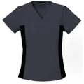 Cherokee womens 2874 V Neck Scrubs Shirt Short-Sleeve Medical Scrubs Shirt - Gray - Large