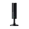 Razer RZ19-03060100-R3U1 Seiren Emote Streaming Microphone: 8-bit Emoticon LED Display, Stream Reactive Emoticons, Hypercardioid Condenser Mic, Built-in Shock Mount, Height & Angle Adjustable Stand, Classic Black