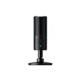 Razer RZ19-03060100-R3U1 Seiren Emote Streaming Microphone: 8-bit Emoticon LED Display, Stream Reactive Emoticons, Hypercardioid Condenser Mic, Built-in Shock Mount, Height & Angle Adjustable Stand, Classic Black