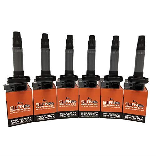 Pack of 6 - SWAN Ignition Coil for Mazda CX-9 (3.7L)