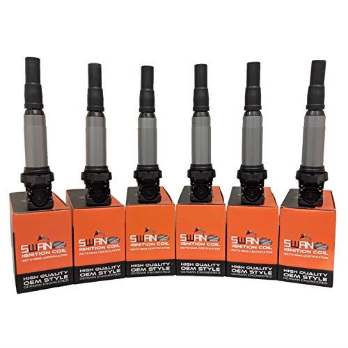 Pack of 6 - SWAN Ignition Coils for BMW 135i (3.0L Turbo)