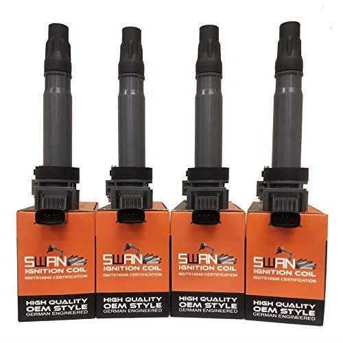 Pack of 4 - SWAN Ignition Coils for Holden Barina Spark (MJ) 1.2L - Automatic Transmission ONLY