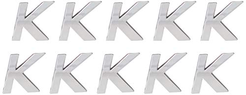 Pro-Kit RG9343-K Decorative 3D Raised Letter K 10pc