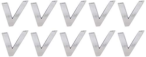 Pro-Kit RG9343-V Decorative 3D Raised Letter V 10pc