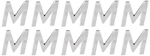 Pro-Kit RG9343-M Decorative 3D Raised Letter M 10pc