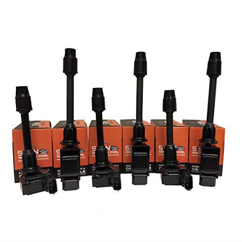 Pack of 6 - SWAN Ignition Coils for Nissan Maxima (A33) 3.0L