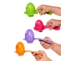 TOMY E73082C Hide & Squeak Egg & Spoon Set Fun Game with Stacking and Colour Matching