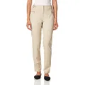 Calvin Klein Women's Straight Pants (Regular and Plus Sizes), Smooth Latte, 10