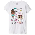L.O.L. Surprise! Girls Glam Club Miss Baby & Leading Baby Short Sleeve T-Shirt Short Sleeve T-Shirt - White - L-6X