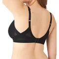 Wacoal Women's Ultimate Side Smoother Underwire T-Shirt Bra, Black, 30DDD