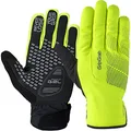 GripGrab Ride Hi-Vis Waterproof Winter Glove, Fluo Yellow, M