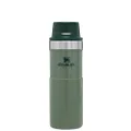 Stanley 10-06439-026 Classic Trigger Action Travel Mug 16 oz –Leak Proof + Packable Hot & Cold Thermos – Double Wall Vacuum Insulated Tumbler for Coffee, Tea & Drinks – BPA Free Stainless-Steel Travel Cup Hammertone Green