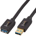 AmazonBasics USB 3.0 Extension Cable - A-Male to A-Female - 3 Feet (2 Pack)