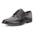Ecco Men's Melbourne Tie Dress Shoe, Black/Magnet, EU 42/US 8-8.5