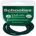 Schoolies Hair Accessories Hair Velvets 4 Pieces, Groovy Green