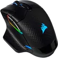 Corsair Dark Core RGB Pro, Wireless FPS/MOBA Gaming Mouse with SLIPSTREAM Technology, Backlit RGB LED, 18000 DPI, Optical - Black
