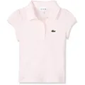Lacoste Kids Scalloped Collar Mini Piqué Polo Shirt, Flamingo, 01A
