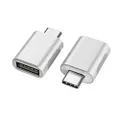 nonda USB C to USB Adapter(2 Pack), USB-C to USB 3.0 Adapter, USB Type-C to USB, Thunderbolt 4/3 to USB Female Adapter OTG for MacBook Pro2021, MacBook Air 2020, iPad Pro 2021, and More(Silver)