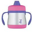 Thermos Foogo Stainless Steel Sippy Cup with Handles, 210ml, Pink