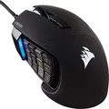 CORSAIR Scimitar RGB Elite Wired MOBA/MMO Gaming Mouse – 18,000 DPI – 17 Programmable Buttons – iCUE Compatible – PC, Mac, PS5, PS4, Xbox – Black