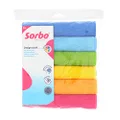 Sorbo Pack of 6 Microfibre Cleaning Cloths, Multipurpose Cleaning Towels, Streak-Free, Super Absorbent and Washable Cloth Duster Suitable for Car Cleaning, House, Kitchen, Windows, 40 x 40 cm