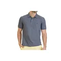 Nautica Men's Big and Tall Short Sleeve Solid Deck Polo Shirt, Charcoal Heather, 5X