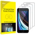 JETech Screen Protector for iPhone SE 3/2 (2022/2020 Edition) 4.7-Inch, Tempered Glass Film, 3-Pack