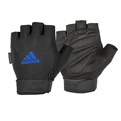 Adidas Essential ADGB-12435 Adjustable Gloves, Blue, Large
