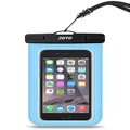 JOTO Universal Waterproof Phone Pouch Cellphone Dry Bag Case for iPhone 15 14 13 12 11 Pro Max Mini Plus Xs XR X 8 7 6S, Galaxy S23 S22 S21 Plus Note, Pixel up to 7" -Blue