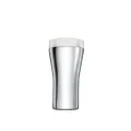 Caffa, Double Wall Travel Mug in 18/10 Stainless Steel and thermoplastic Resin, White.