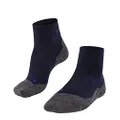 FALKE Men's TK2 Explore Cool Short Hiking Socks Breathable Quick Dry Anti Blister Vegan Black Grey More Colours Ankle Length Thick Midweight Padded Cushioned Sole 1 Pair